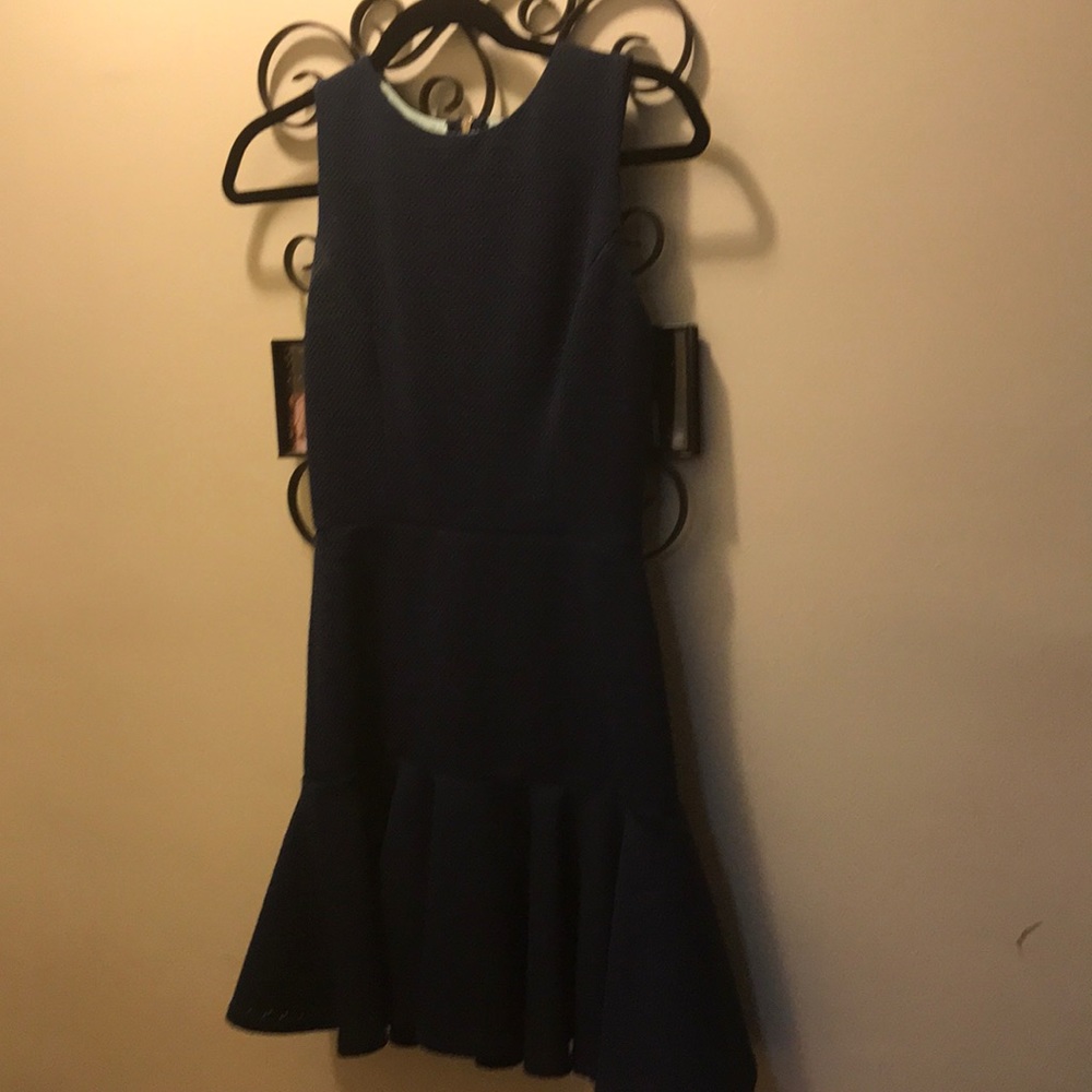 Navy design lab dress